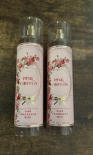  2 Pack Bath  Body Works PINK CHIFFON Fragrance Mist FREE SHIP New Lot Set