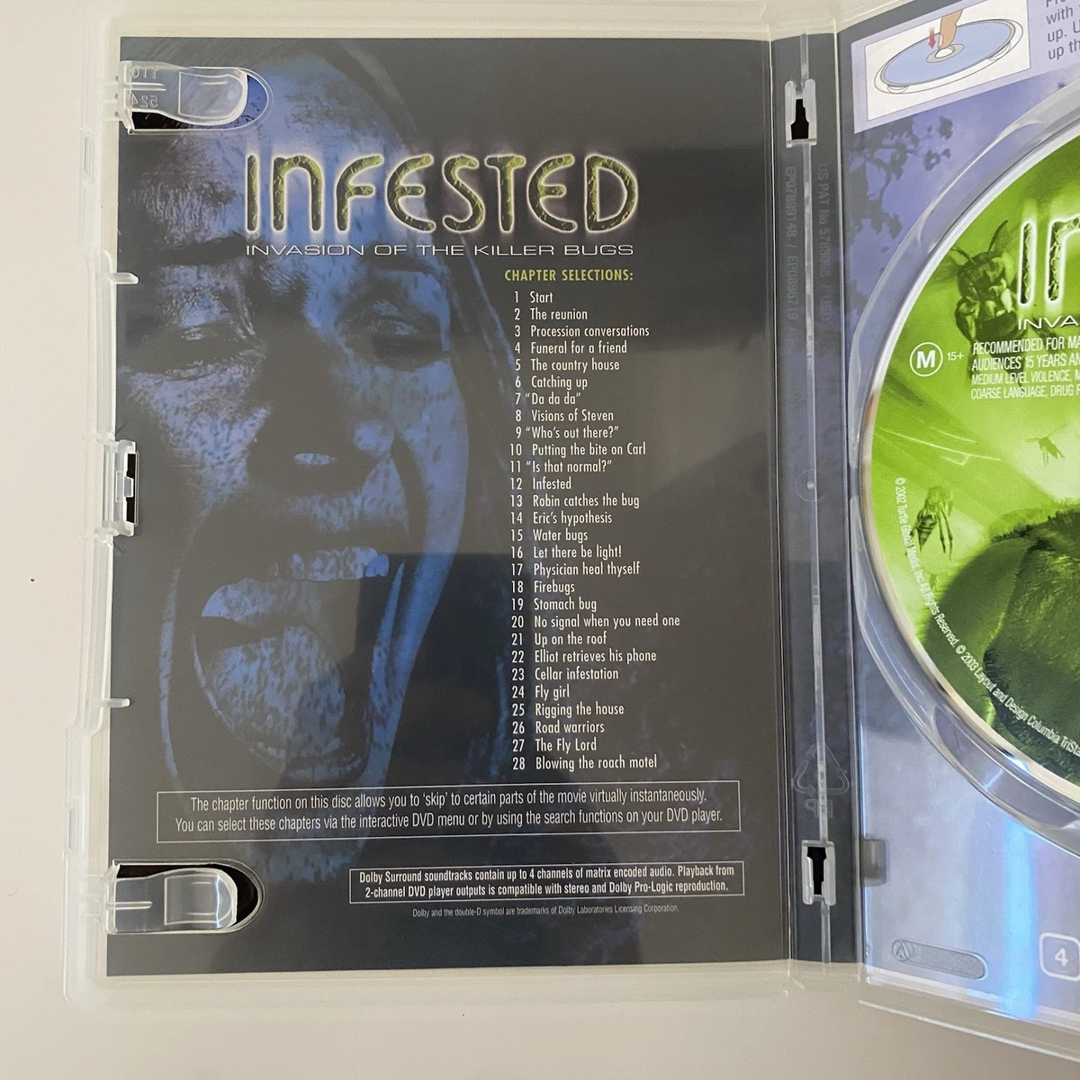 Infested (DVD, 2002) Invasion Of The Killer Bugs Zach Galligan Region 4 Horror