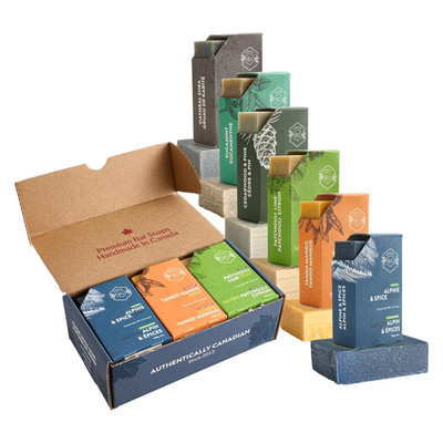 , Handmade in Canada, Plant Based Cold Process Natural Bar Soap, with Premium Es