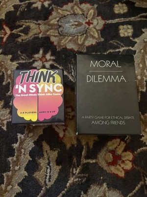 Think 'N Sync Party Card Game And moral Dilemma Card Game