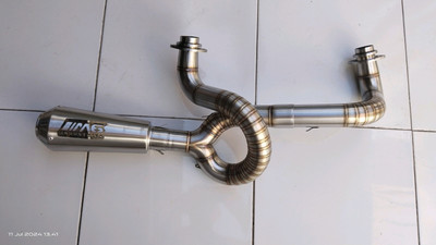 M6 Custom Exhaust 2-1 Fit For Harley Davidson Shovelhead Engine