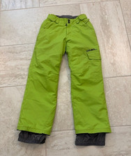 O'Neill Firewall Youth Ski/Snow Pants Thermal Green Sz 8 Snow Winter Skiing