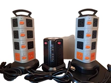 All-in-One Power Tower Surge Protector Charging Stations
