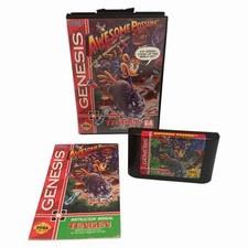Awesome Possum Kicks Dr. Machino's Butt (Sega Genesis, 1993) Complete Tested