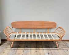 Mid Century Ercol Studio Couch Day Bed Sofa Blonde