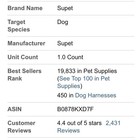 New Supet XL Dog No Pull Harness Bright Orange. — photo 10