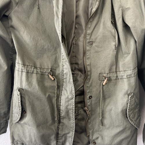 Papaya Women’s Olive Green Jacket Size S B2 Military Style - Picture 3 of 6