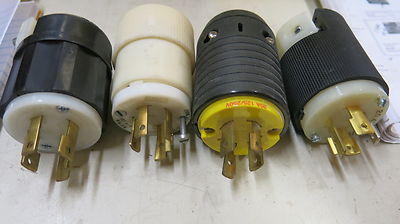 L14-20P, (3) 20 Amp, 125/250 Volt, 3 Pole, 4 Wire, Twistlock Plug