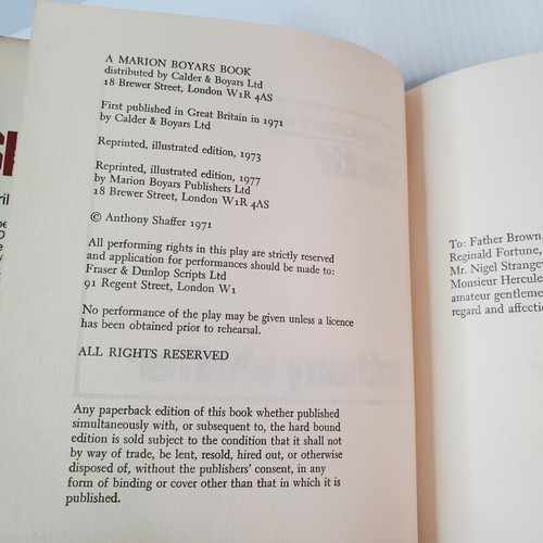 Sleuth. Illustrated Edition with film stills of Laurence Olivier Michael Caine - Bild 10 von 18