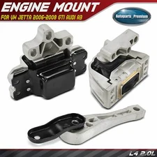 3x Engine Motor & Torque Strut Mount & Trans Mount for VW Jetta 2006-2008 Audi