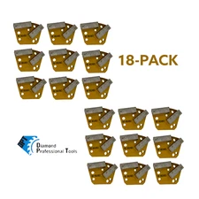 18 Pack Bolt on Diamond Grinder Tooling For Concrete Floor Grinders Medium Bond