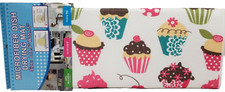 Kitchen Microfiber Dish Drying Mat approx.16" x 19" COLORFUL CUPCAKES