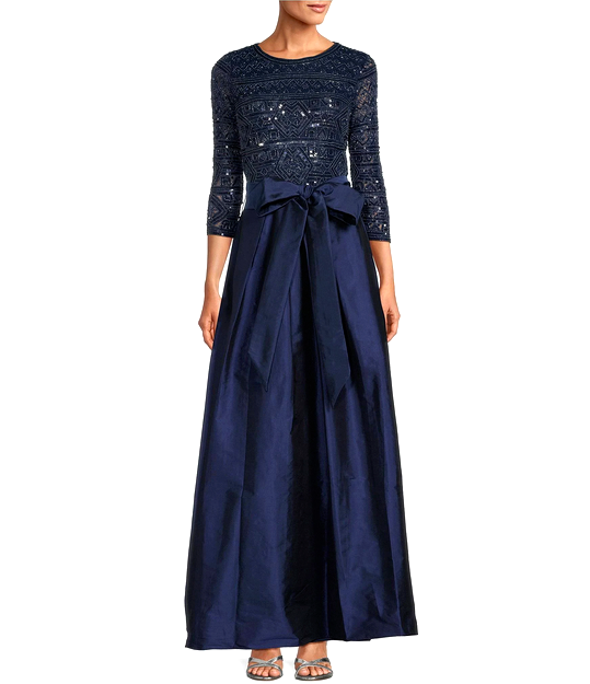pisarro nights beaded cape dress Tie Waist Taffeta Maxi Sz 6 $269 *1178 no belt sole:Rubber Cape Sleeve Color Color:Wisteria Purple Ralph Lauren Chaps Navy