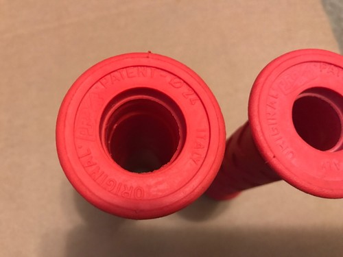 Motorcycle Handlebar Grips 7/8 Progrips 699 Superbike Red Made in Italy - Picture 5 of 5