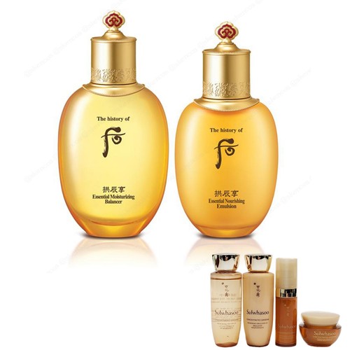 The History of Whoo Gongjinhyang Inyang Balancer+Emulsion+Sulwhasoo Ginseng 4kit - Picture 9 of 12