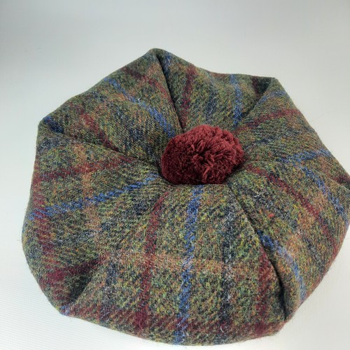 Eliz Scott Harris Tweed ladies pure new wool tammie hat size 3 - Picture 12 of 12