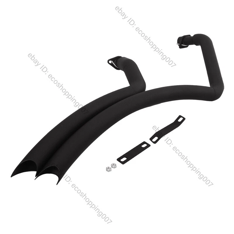 For Honda Shadow Aero 750 VT750 2004-2024 Exhaust System Slip On Black Muffler - Image 2 of 4