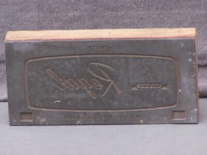 Vintage Printer's Block Printing Letterpress Beene Fine Paper For Fine Printing