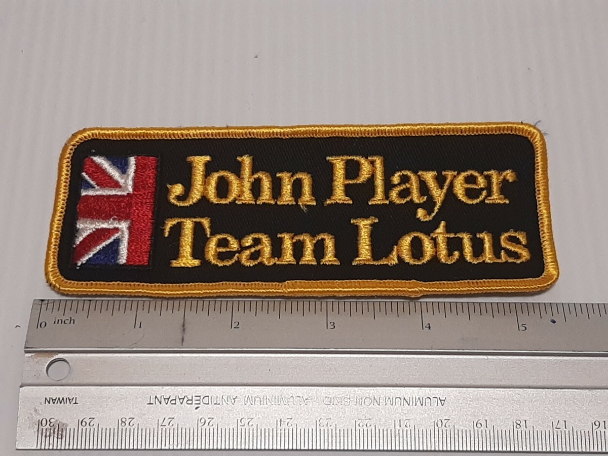 1980's JOHN PLAYER TEAM LOTUS VINTAGE PATCH 5-1/2 1980's JOHN PLAYER TEAM LOTUS VINTAGE PATCH 5-1/2