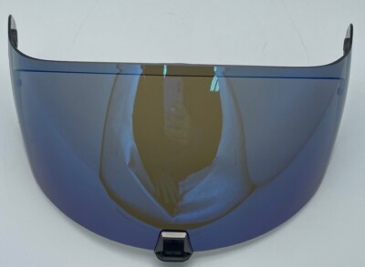 Scorpion EXO-R420 R330 Face Shield Blue Mirrored Open Package