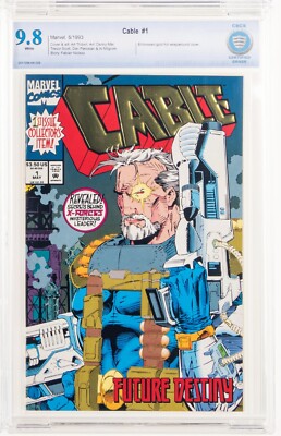  Cable #1 CGC 9.8 1993 Wraparound Embossed Gold Foil Logo Deadpool 2 1st Print