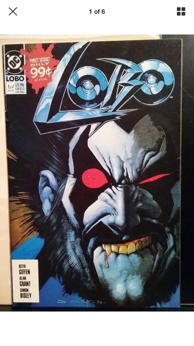 LOBO #1 COVER ORIGINAL ART SKETCH AND WATER PAINTED BY SIMON