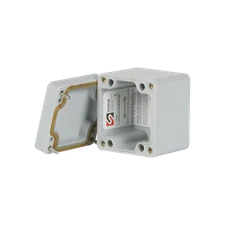 Stahlin D554W 5 x 5 x 4 Inches Shallow Fiberglass Enclosure, Flush Fitting Cover