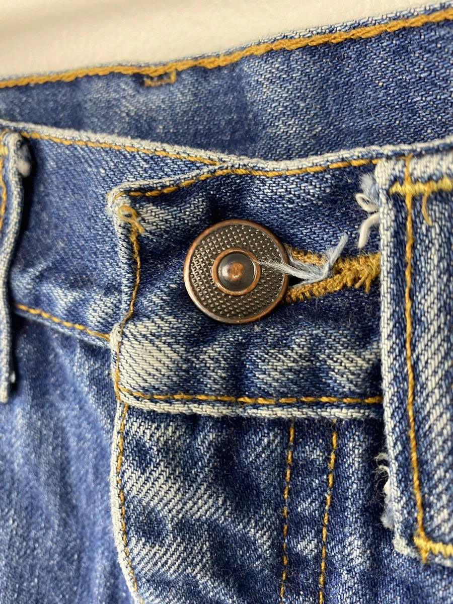 Vintage 1970s Ralph Lauren Polo Western Blue Jeans 25.5x27.5 70s 80s Denim