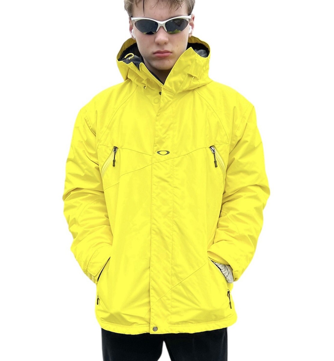 Oakley イエロー ジャケット Oakley Icon Snowboarding Bright Yellow Performance Jacket SZ L