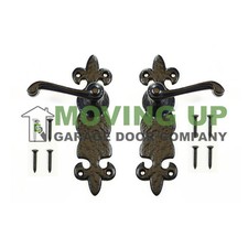 Garage Door Decorative Handle Set Cast Iron 8"