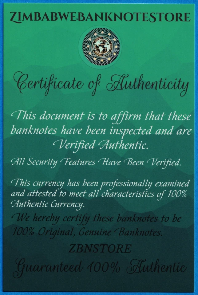 20 billones de dólares Zimbabwe 2008 P89 PMG 65 gemas sin circular 100 % auténtico certificado de autenticidad Foto 4 de 4