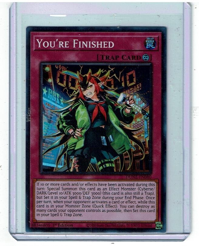 you're finished yugioh card Supreme King Dragon Starving Venom [COTD-EN038] Rare  TokenMTG