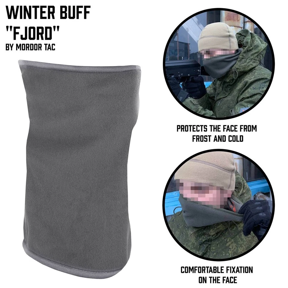 Russian army Winter Fleece Tube Scarf Buff Mordor Tac (Grey) - Image 3 of 3