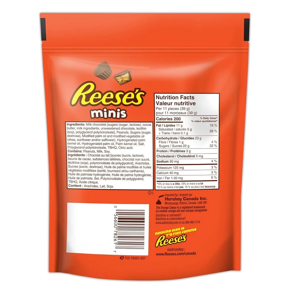 Copos de manteiga de amendoim Reese's chocolate 400g - FRETE GRÁTIS - Imagem 2 de 2