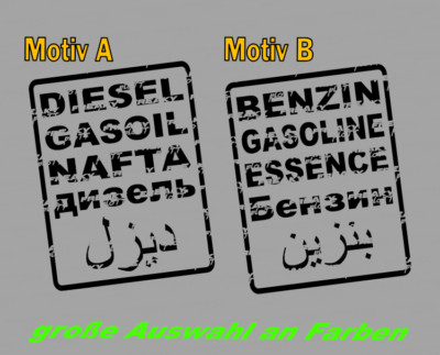 Diesel Benzin Aufkleber Offroad Autoaufkleber Tuning 4x4 Gasoil Tank Jeep