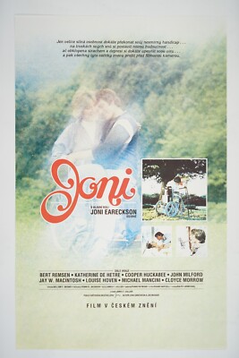 JONI 14x22 Original Czech movie poster 1979 JONI EARECKSON TADA, JAMES F COLLIER