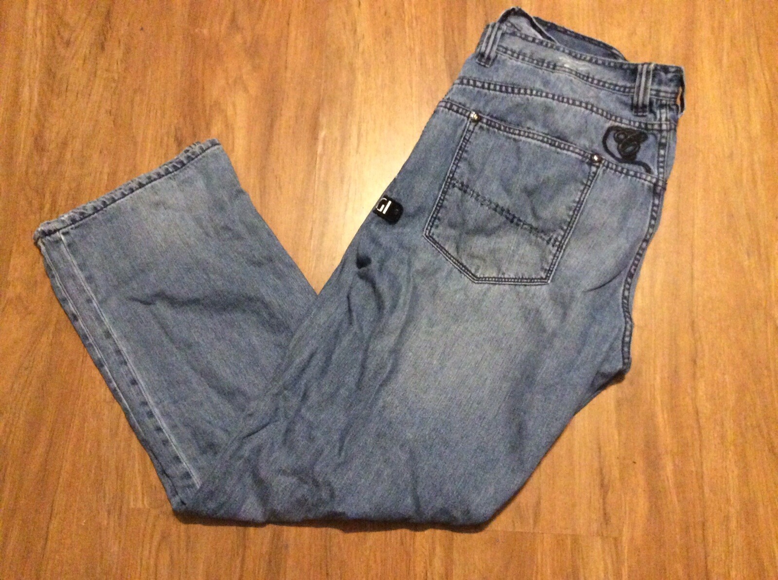 Coogi Baggy Jeans For Men, Blue Color, Size 40x35 Gem