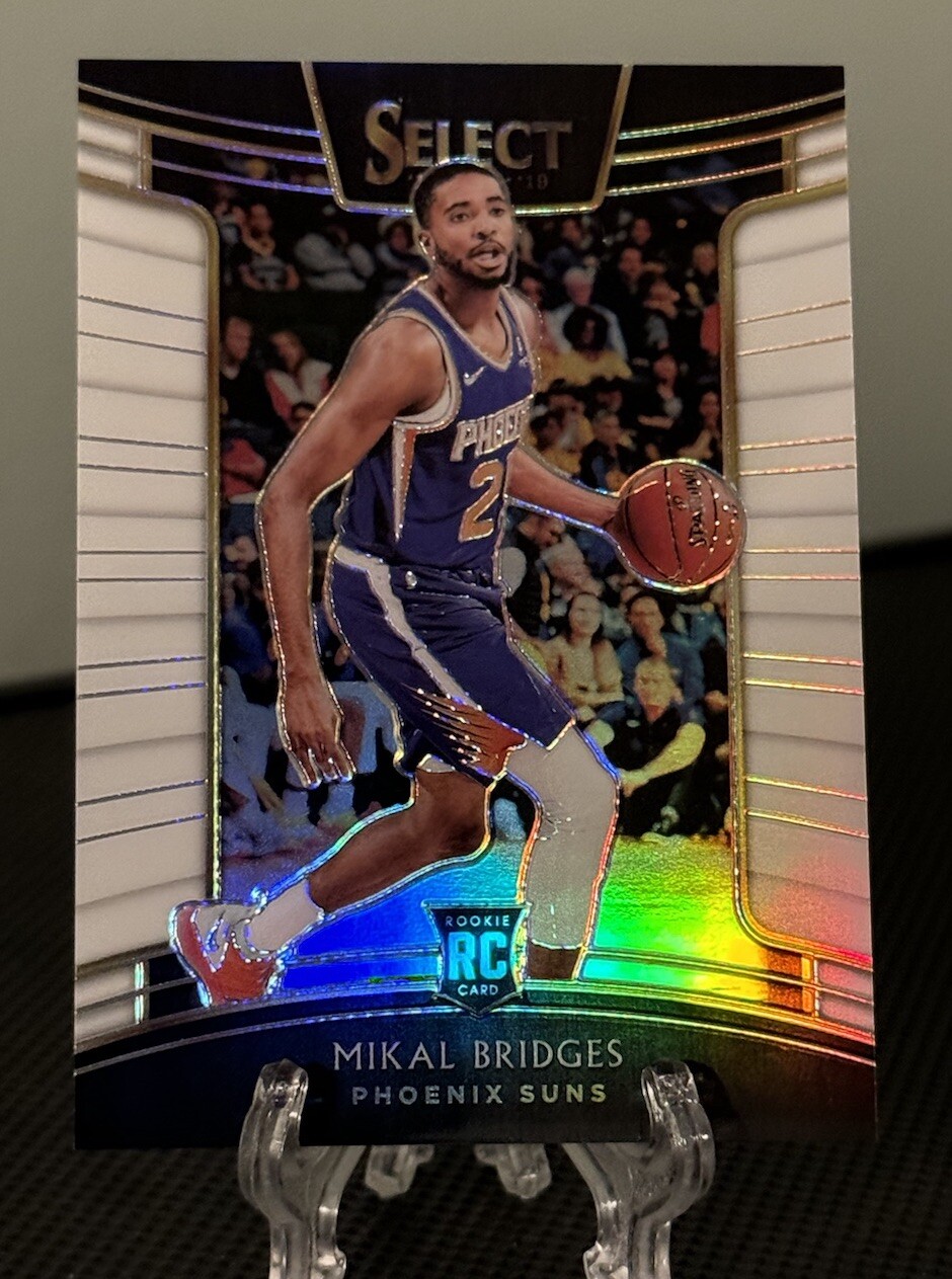 2018-19 Panini Select - Concourse White Prizm #95 Mikal Bridges /149 (RC) Rookie