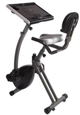 WIRK Ride Cycling Exercise Bike Stand-Up Workstation Laptop Computer Tablet Desk