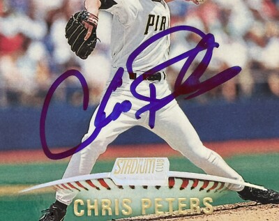 Chris Peters 1999 Topps Stadium Club Authentic Signed Autograph