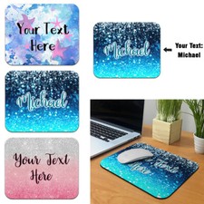 Customized Text Name Rectangle Mousepad Mice Mat Pad for Home Office PC Laptop