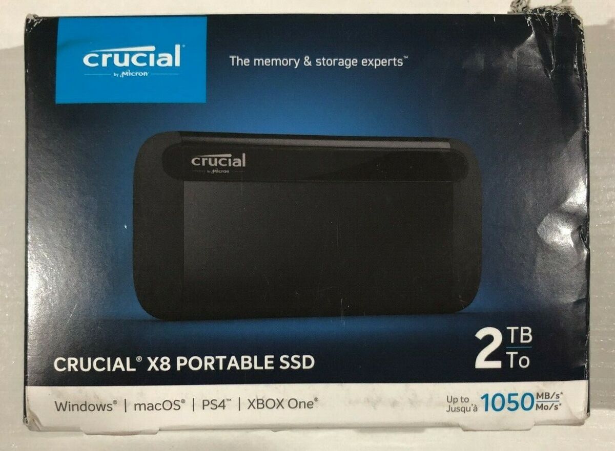 Crucial X8 - Portable External Solid State DRIVE - 2TB - NEW Crucial X8 - Portable External Solid State DRIVE - 2TB - NEW