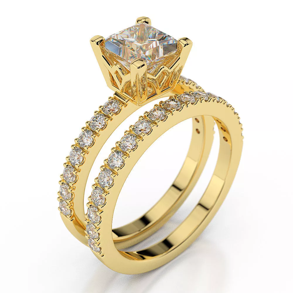 Affordable princess cut engagement rings online