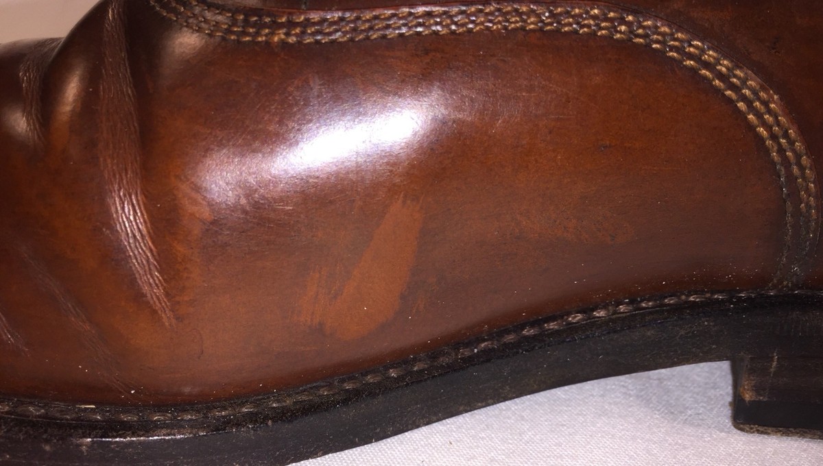 Dieter Kuckelkorn Vintage Men\'s Brown Leather Dress Wingtip Loafers 1037 Size 11 Dieter Kuckelkorn Schuehandwerk Handmade Brown Wingtip  main image 3