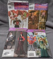 Adult Costume Sewing Pattern Lot Simplicity Pirate Fairy Steampunk Size 6 - 12
