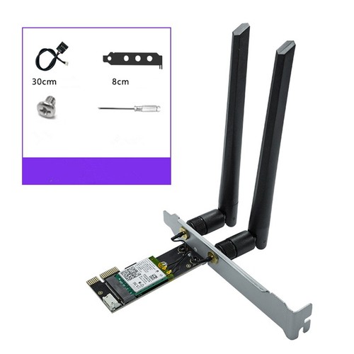 WiFi6E AX210 PCI-E Bluetooth 5.3 Adapter PC TRI- Band 2.4G+5.8G Network Flexible - Photo 5/9