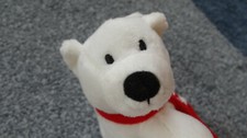 Coca Cola Eisb&auml;r Schlitten, Pl&uuml;sch, Stofftier, ca 12 cm gro&szlig;,Neu, sammeln,AKTION