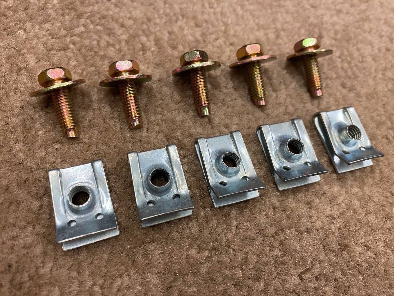 FIT JEEP LUG CHIMNEY U NUTS SPEED FASTENER SELF TAPPING SCREW THREAD