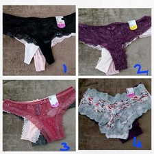 Primark Ladies 3PK Lace Brief Womens Underwear Knicker Underpants Briefs