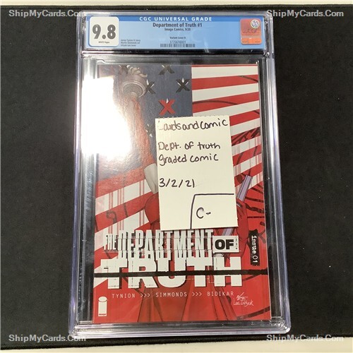 Department of Truth #1. CGC 9.8 1:25 Inhyuk Lee Ratio Variant Cover D - Picture 1 of 1